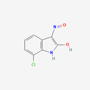 7-Chloro-3-(hydroxyamino)indol-2-one