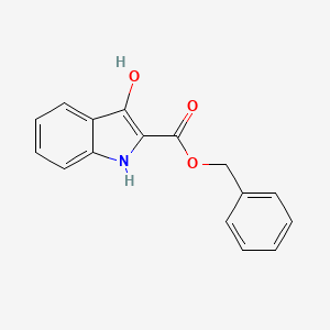 molecular formula C16H13NO3 B12968446 Benzyl 3-hydroxy-1H-indole-2-carboxylate 