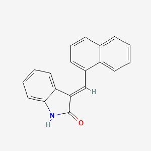 molecular formula C19H13NO B12968454 3-(Naphthalen-1-ylmethylene)indolin-2-one 