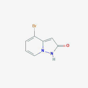 molecular formula C7H5BrN2O B12968463 4-Bromo-pyrazolo[1,5-a]pyridin-2-ol 