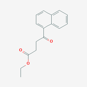 molecular formula C16H16O3 B1296848 Ethyl 4-(1-naphthyl)-4-oxobutyrate CAS No. 73931-66-5