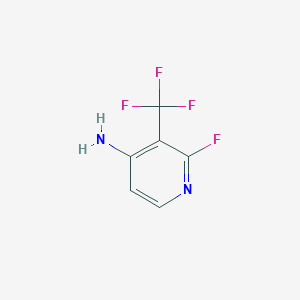 molecular formula C6H4F4N2 B12968481 2-Fluoro-3-(trifluoromethyl)pyridin-4-amine 