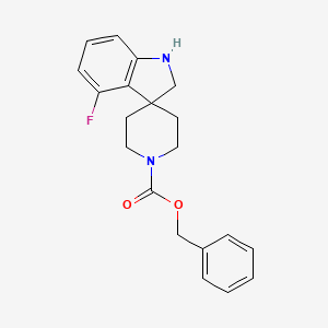 molecular formula C20H21FN2O2 B12968482 Benzyl 4-fluorospiro[indoline-3,4'-piperidine]-1'-carboxylate 