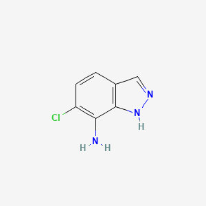 molecular formula C7H6ClN3 B12968483 6-Chloro-1H-indazol-7-amine 