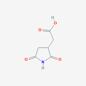 B1296851 (2,5-Dioxopyrrolidin-3-yl)acetic acid CAS No. 6324-87-4