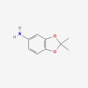 molecular formula C9H11NO2 B1296852 2,2-二甲基苯并[d][1,3]二氧戊环-5-胺 CAS No. 6324-89-6