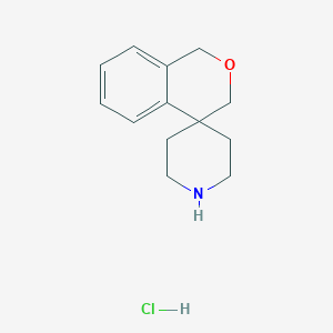 molecular formula C13H18ClNO B12968615 spiro[1,3-dihydroisochromene-4,4'-piperidine];hydrochloride 