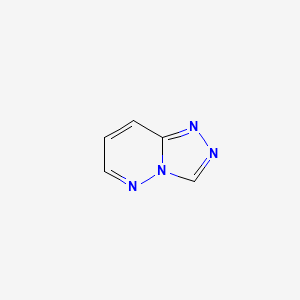 molecular formula C5H4N4 B1296867 1,2,4-三唑并[4,3-b]吡啶嗪 CAS No. 274-83-9