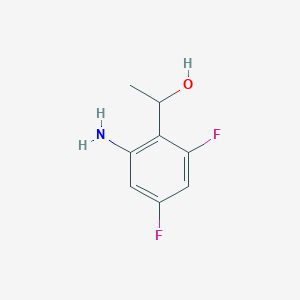 molecular formula C8H9F2NO B12968688 1-(2-Amino-4,6-difluorophenyl)ethanol 