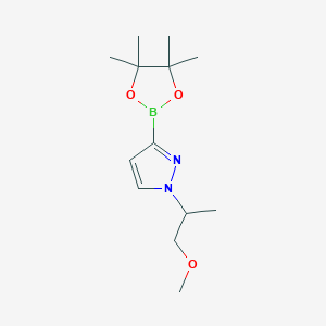 molecular formula C13H23BN2O3 B12968704 1-(1-Methoxypropan-2-yl)-3-(4,4,5,5-tetramethyl-1,3,2-dioxaborolan-2-yl)-1H-pyrazole 