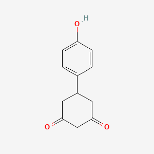 molecular formula C12H12O3 B1296872 5-(4-Hydroxyphenyl)cyclohexane-1,3-dione CAS No. 91963-14-3