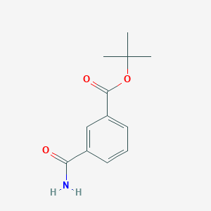 molecular formula C12H15NO3 B12968796 Tert-butyl 3-carbamoylbenzoate 