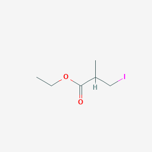 molecular formula C6H11IO2 B12968810 Ethyl 3-iodo-2-methylpropanoate 