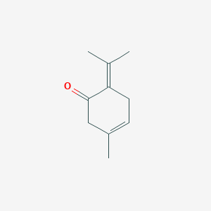 molecular formula C10H14O B12968967 3-Methyl-6-(propan-2-ylidene)cyclohex-3-en-1-one 