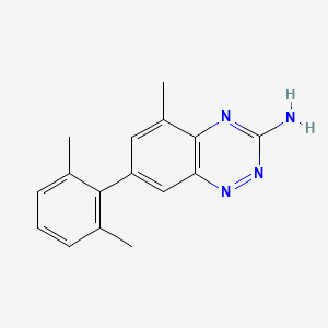 molecular formula C16H16N4 B12968985 7-(2,6-Dimethylphenyl)-5-methylbenzo[e][1,2,4]triazin-3-amine 