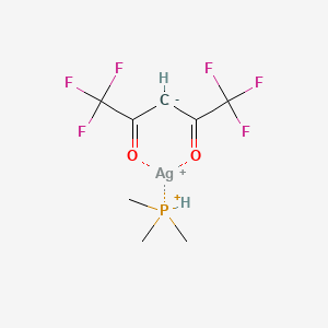 molecular formula C8H11AgF6O2P+ B12968998 Trimethylphosphine(1,1,1,5,5,5-Hexafluoro-2,4-pentanedionato)silver(I) 