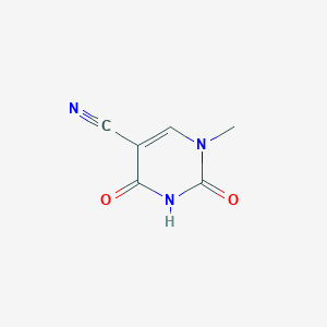 molecular formula C6H5N3O2 B1296900 1-Methyl-2,4-dioxo-1,2,3,4-tetrahydropyrimidine-5-carbonitrile CAS No. 7465-66-9