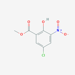 molecular formula C8H6ClNO5 B1296909 Methyl 5-chloro-2-hydroxy-3-nitrobenzoate CAS No. 5043-79-8