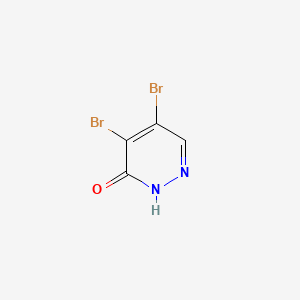 molecular formula C4H2Br2N2O B1296910 4,5-二溴吡啶并嗪-3(2H)-酮 CAS No. 5788-58-9