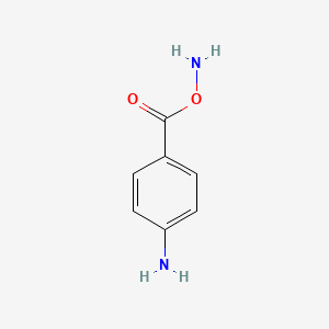 molecular formula C7H8N2O2 B12969105 4-((Aminooxy)carbonyl)aniline 
