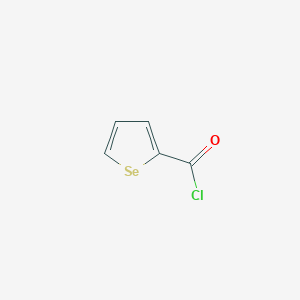 molecular formula C5H3ClOSe B12969144 Selenophene-2-carbonyl chloride CAS No. 39082-07-0