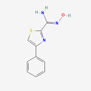 molecular formula C10H9N3OS B12969154 N-Hydroxy-4-phenylthiazole-2-carboximidamide 