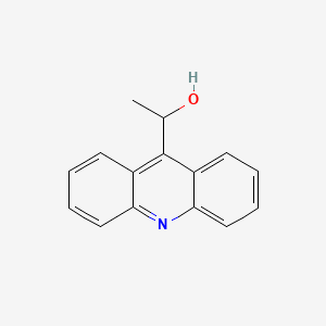 molecular formula C15H13NO B12969186 1-(Acridin-9-yl)ethan-1-ol 