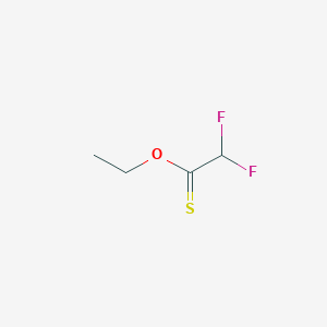 molecular formula C4H6F2OS B12969245 O-ethyl 2,2-difluoroethanethioate 