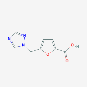 molecular formula C8H7N3O3 B1296925 5-(1H-1,2,4-三唑-1-基甲基)-2-呋喃酸 CAS No. 299921-24-7