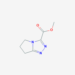molecular formula C7H9N3O2 B12969279 Methyl 6,7-dihydro-5H-pyrrolo[2,1-c][1,2,4]triazole-3-carboxylate 