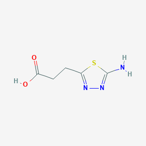 molecular formula C5H7N3O2S B1296930 3-(5-氨基-1,3,4-噻二唑-2-基)丙酸 CAS No. 66030-27-1