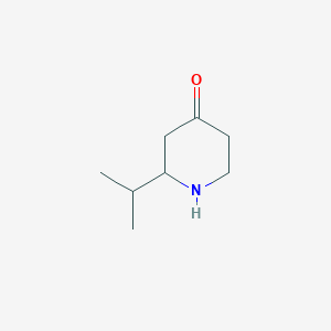 molecular formula C8H15NO B12969305 2-Isopropyl-piperidin-4-one 