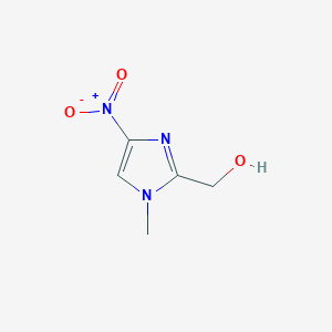 molecular formula C5H7N3O3 B12969362 (1-methyl-4-nitro-1H-imidazol-2-yl)methanol 