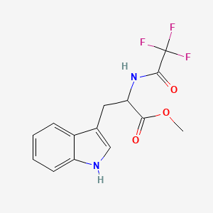 molecular formula C14H13F3N2O3 B1296938 methyl 3-(1H-indol-3-yl)-2-(trifluoroacetamido)propanoate 