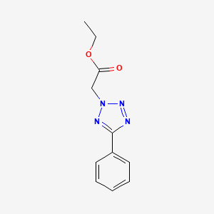 molecular formula C11H12N4O2 B1296940 Ethyl 2-(5-phenyl-2H-tetrazol-2-yl)acetate CAS No. 21054-65-9