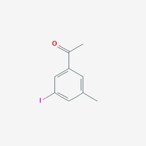 molecular formula C9H9IO B12969413 1-(3-Iodo-5-methylphenyl)ethanone CAS No. 52107-81-0