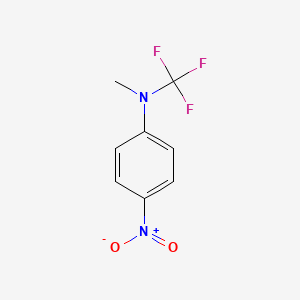 molecular formula C8H7F3N2O2 B12969423 N-methyl-4-nitro-N-(trifluoromethyl)aniline 
