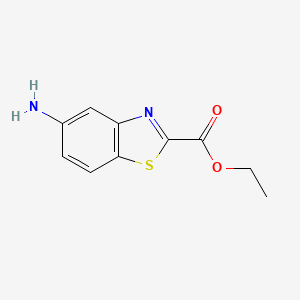 molecular formula C10H10N2O2S B12969431 Ethyl 5-aminobenzo[d]thiazole-2-carboxylate 