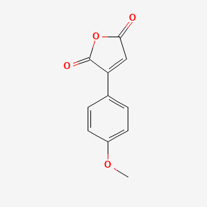molecular formula C11H8O4 B1296945 3-(4-甲氧基苯基)呋喃-2,5-二酮 CAS No. 4665-00-3