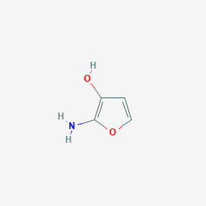 molecular formula C4H5NO2 B12969499 2-Aminofuran-3-ol 