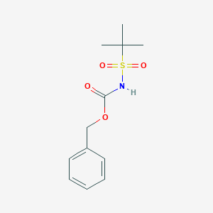 molecular formula C12H17NO4S B12969547 Benzyl (tert-butylsulfonyl)carbamate 