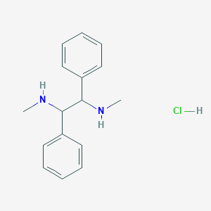 molecular formula C16H21ClN2 B12969579 N1,N2-Dimethyl-1,2-diphenylethane-1,2-diamine hydrochloride 