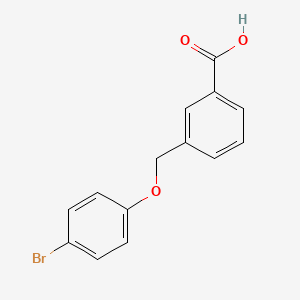 molecular formula C14H11BrO3 B1296963 3-[(4-Bromophenoxy)methyl]benzoic acid CAS No. 855749-65-4
