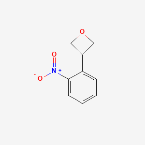 molecular formula C9H9NO3 B12969655 3-(2-Nitrophenyl)oxetane CAS No. 189572-00-7