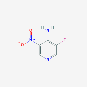 molecular formula C5H4FN3O2 B12969674 4-Amino-3-fluoro-5-nitropyridine CAS No. 1232432-94-8