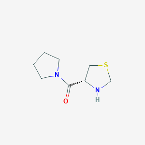 molecular formula C8H14N2OS B12969718 (R)-Pyrrolidin-1-yl(thiazolidin-4-yl)methanone 