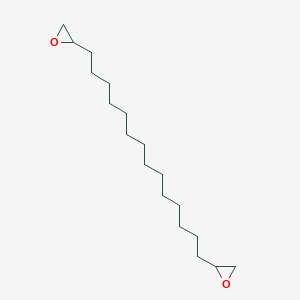 molecular formula C18H34O2 B12969720 2-[14-(Oxiran-2-yl)tetradecyl]oxirane CAS No. 6624-26-6