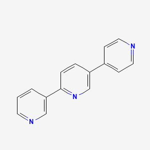 molecular formula C15H11N3 B12969730 2-pyridin-3-yl-5-pyridin-4-ylpyridine CAS No. 106047-34-1