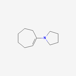 molecular formula C11H19N B1296974 1-(Cyclohept-1-en-1-yl)pyrrolidine CAS No. 14092-11-6