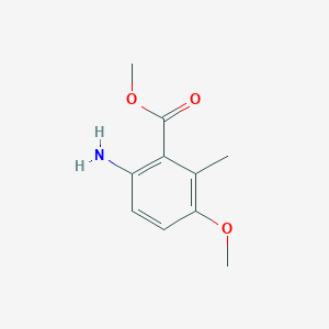 molecular formula C10H13NO3 B12969741 Methyl 6-amino-3-methoxy-2-methylbenzoate 